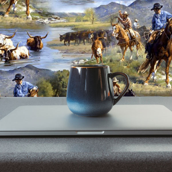Working Cowboys Peel and Stick Wallpaper