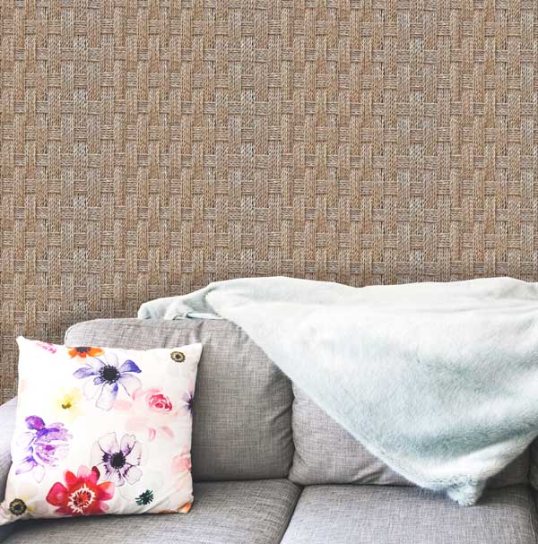 Woven Rattan Wallpaper